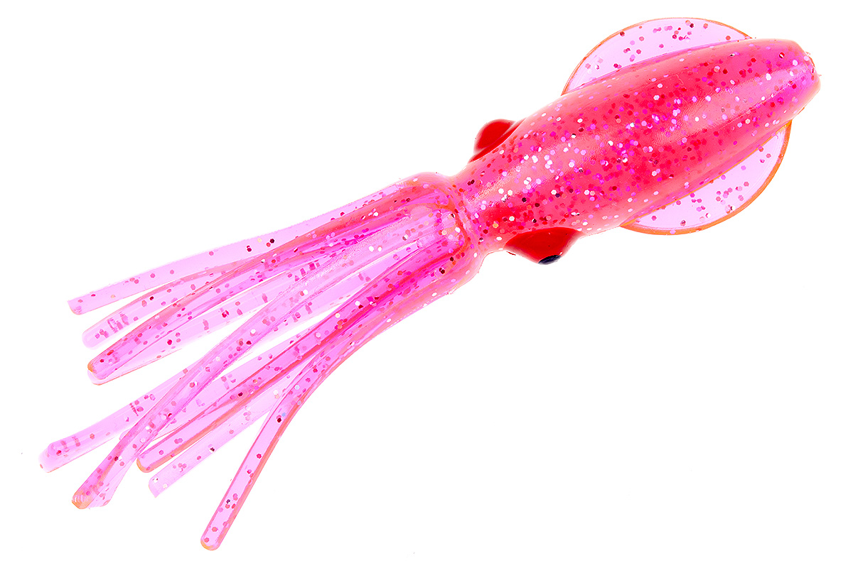 Приманка Higashi Squid 11см #11 Neon Pink/ Silver Flakes