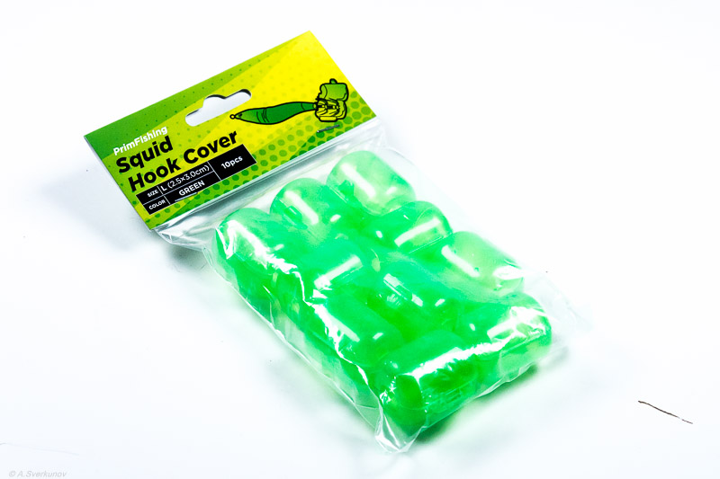 Колпачки для кальмарниц Squid Hook Cover #M Green (уп.10шт)