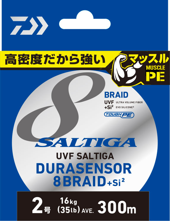 Шнур плетенный DAIWA UVF SALTIGA DuraSensor +Si2 PE X8 #3 22kg 400m 040573