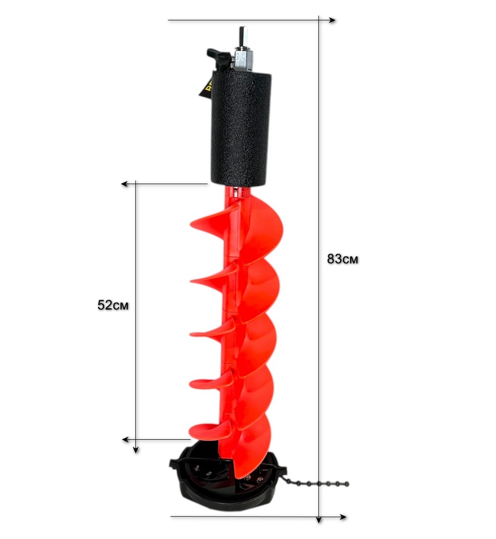 Шнек пластиковый под шуруповерт REDGE ICE DRILLER 180R-83 (правое вращение) 