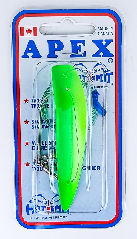 Блесна троллинговая HOT-SPOT APEX TROLLING LURE A3.0 #095 Bright Green / Bright Lime