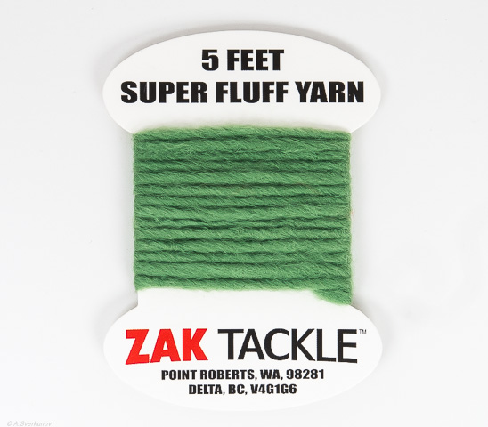 Мохер (пряжа) ZAK TACKLE Super Fluff Yarn 1.5m Lime Z-794