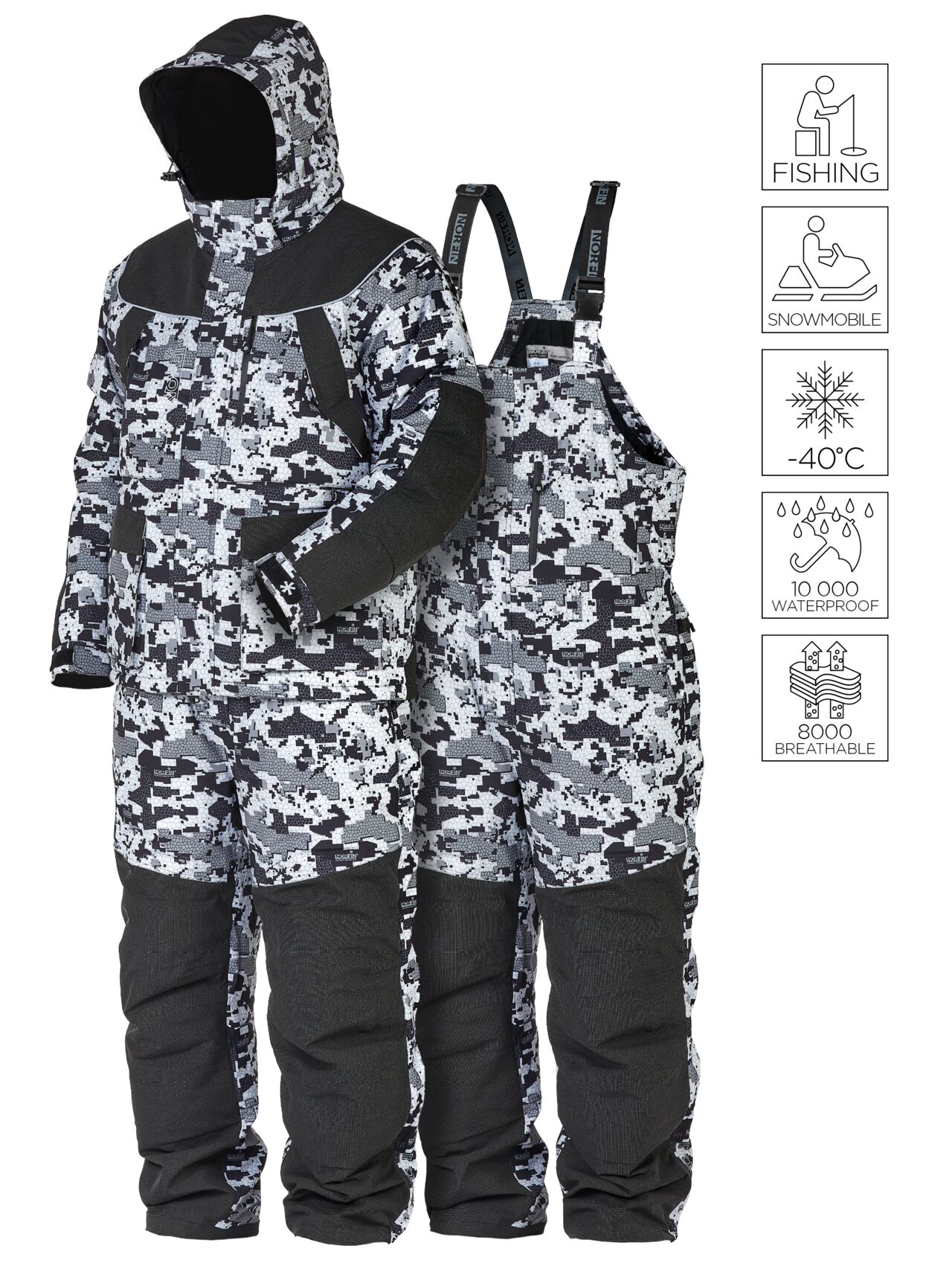 Костюм зимний Norfin EXPLORER 2 CAMO р.XXL 350105-XXL