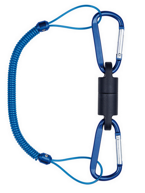 Набор Daiichiseiko Carabiner Holder MG5000 (страховочный тросик+2 магнита с карабином) Blue 332697