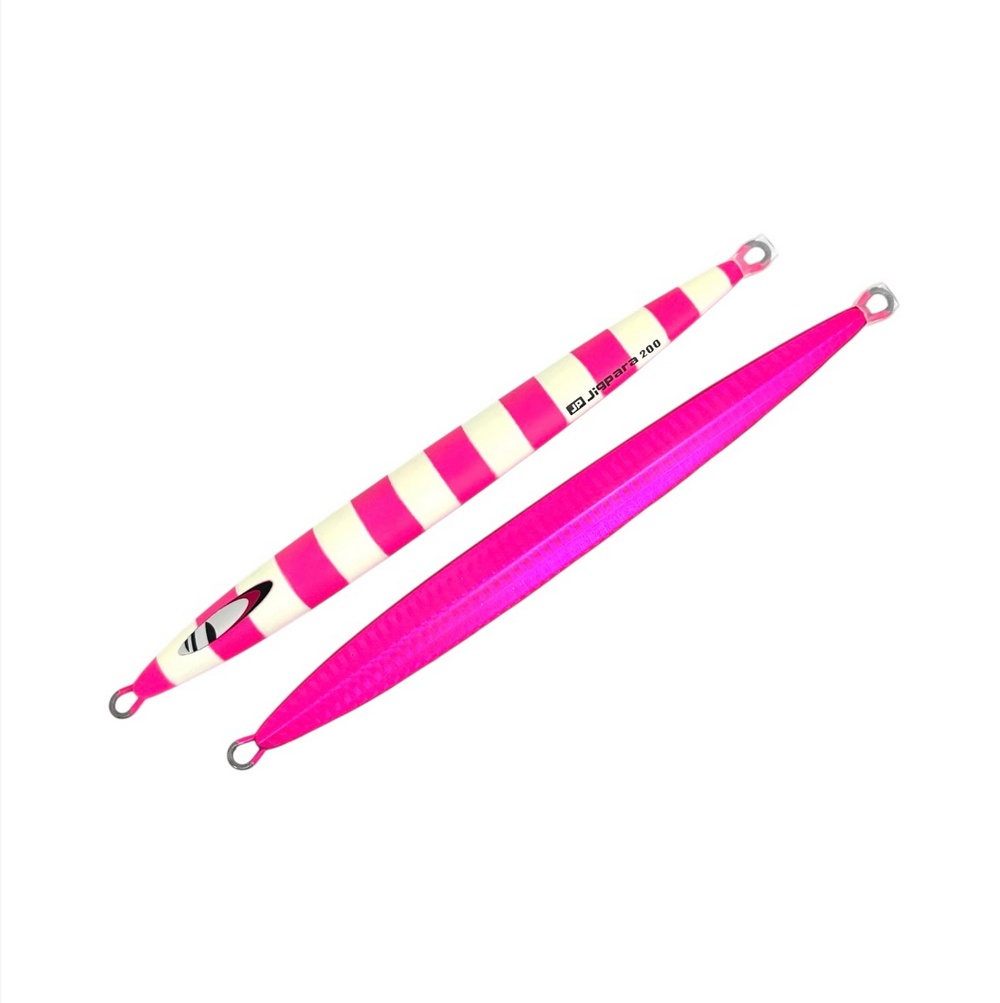 Пилькер MAJOR CRAFT Jigpara Vertical Long Slow 200g 185mm #068 Matte Zebra Chart Pink UV 298337