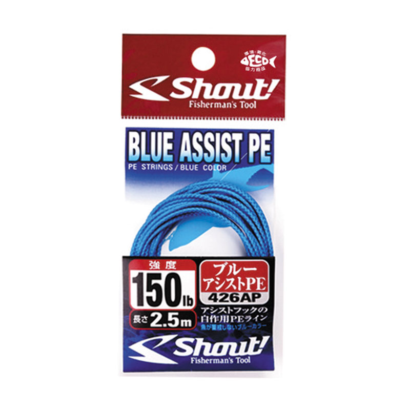 Шнур SHOUT Blue Assist PE 426AP 3m 120lb Blue 094664