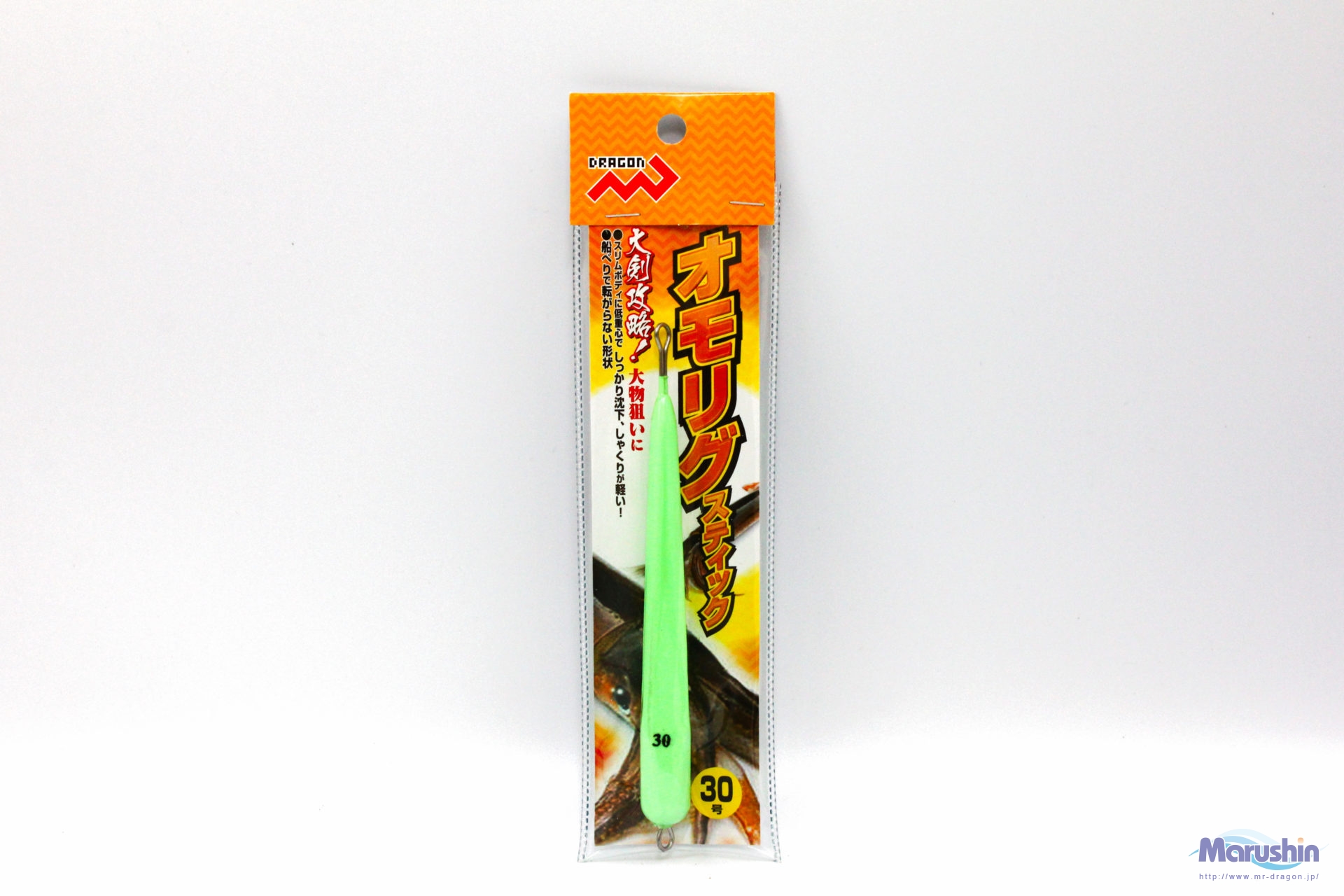 Груз кальмарный MARUSHIN Dragon Omorig Stick #40 160gr SUPER GLOW 1547