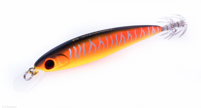 Кальмарный воблер DTD GAVUN CALAMARI 100mm 11gr Orange Yellow (30321-OY)