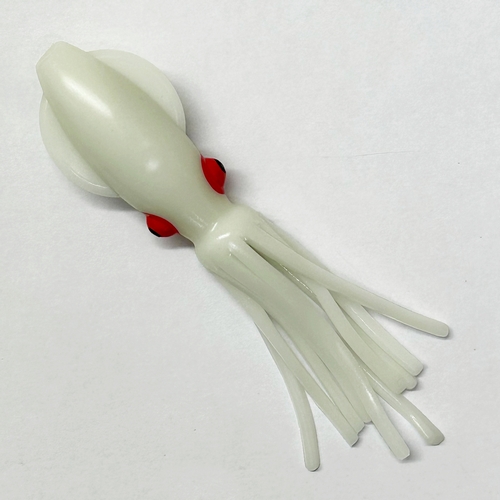 Каракатица RUSQUID 11cm #04 Triple Glow White/ Red Eyes UV (уп.25шт) (PF) (ТОЛЬКО УПАКОВКАМИ 25 ШТ)