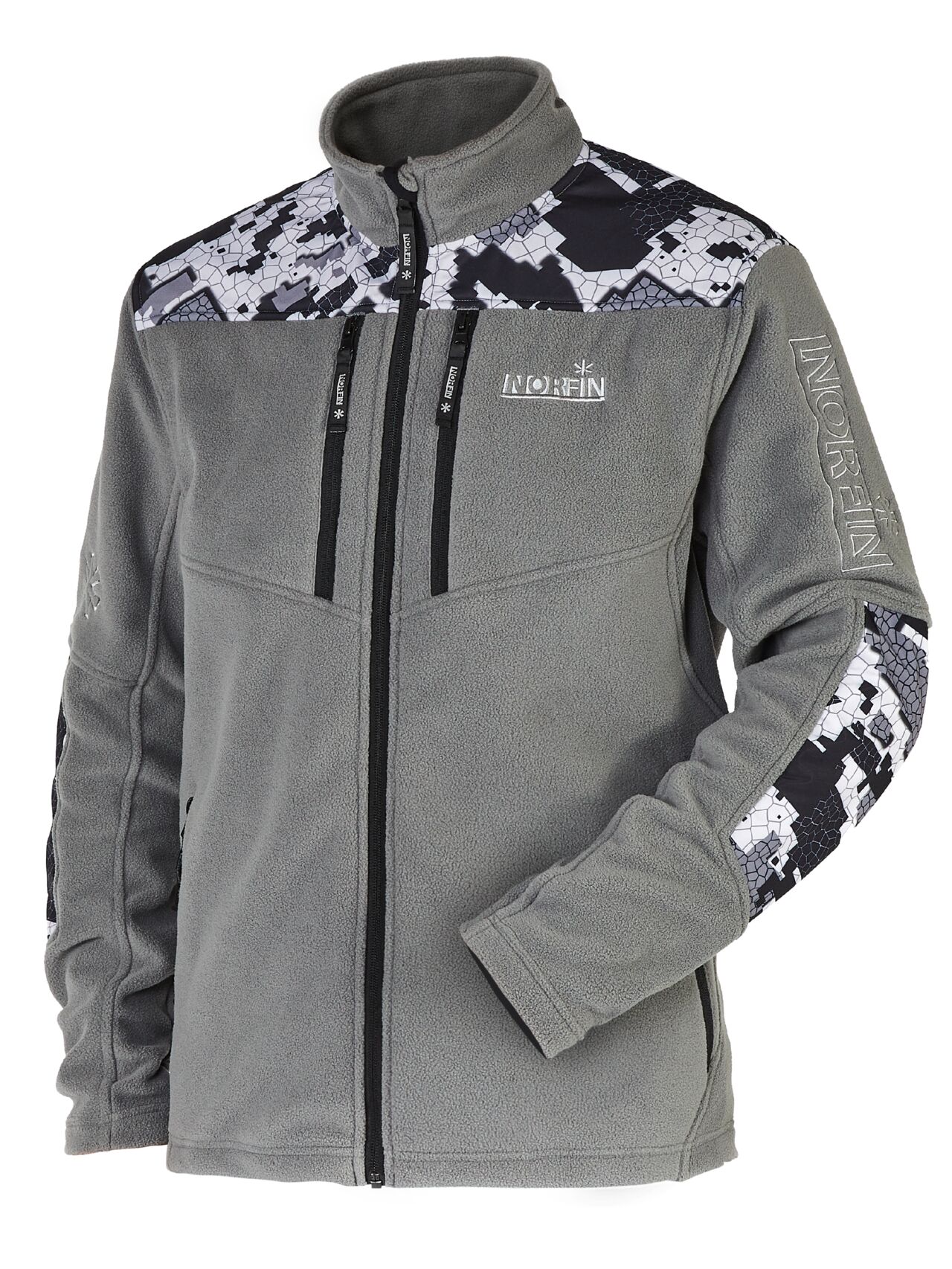 Джемпер флисовый Norfin GLACIER CAMO 03 р.L