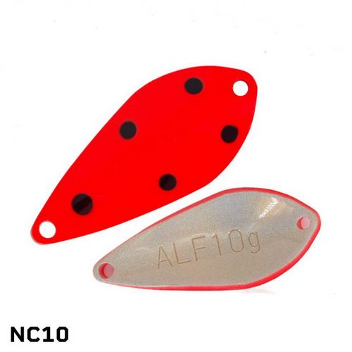 Блесна ALFRED 10g 43mm #NC10 Red/Dot 5863