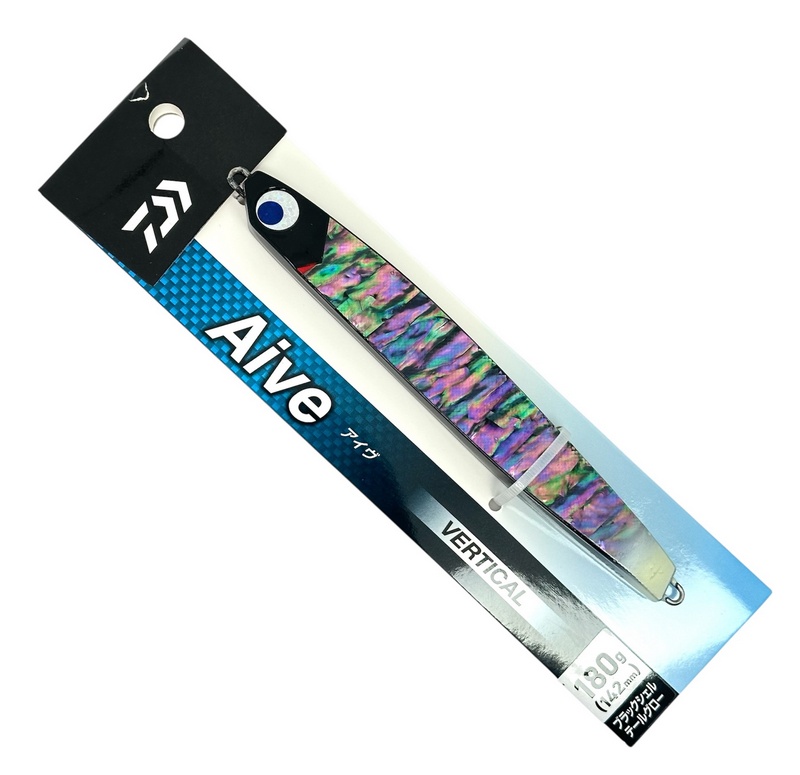 Пилькер DAIWA Aive Vertical 180g #Black Shell Tail Glow 538292 (СИМА. ГОРБУША. КЕТА)