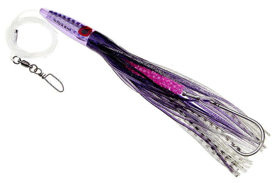 Октопус оснащенный Higashi Hook Bait #12 (Purple/Black)