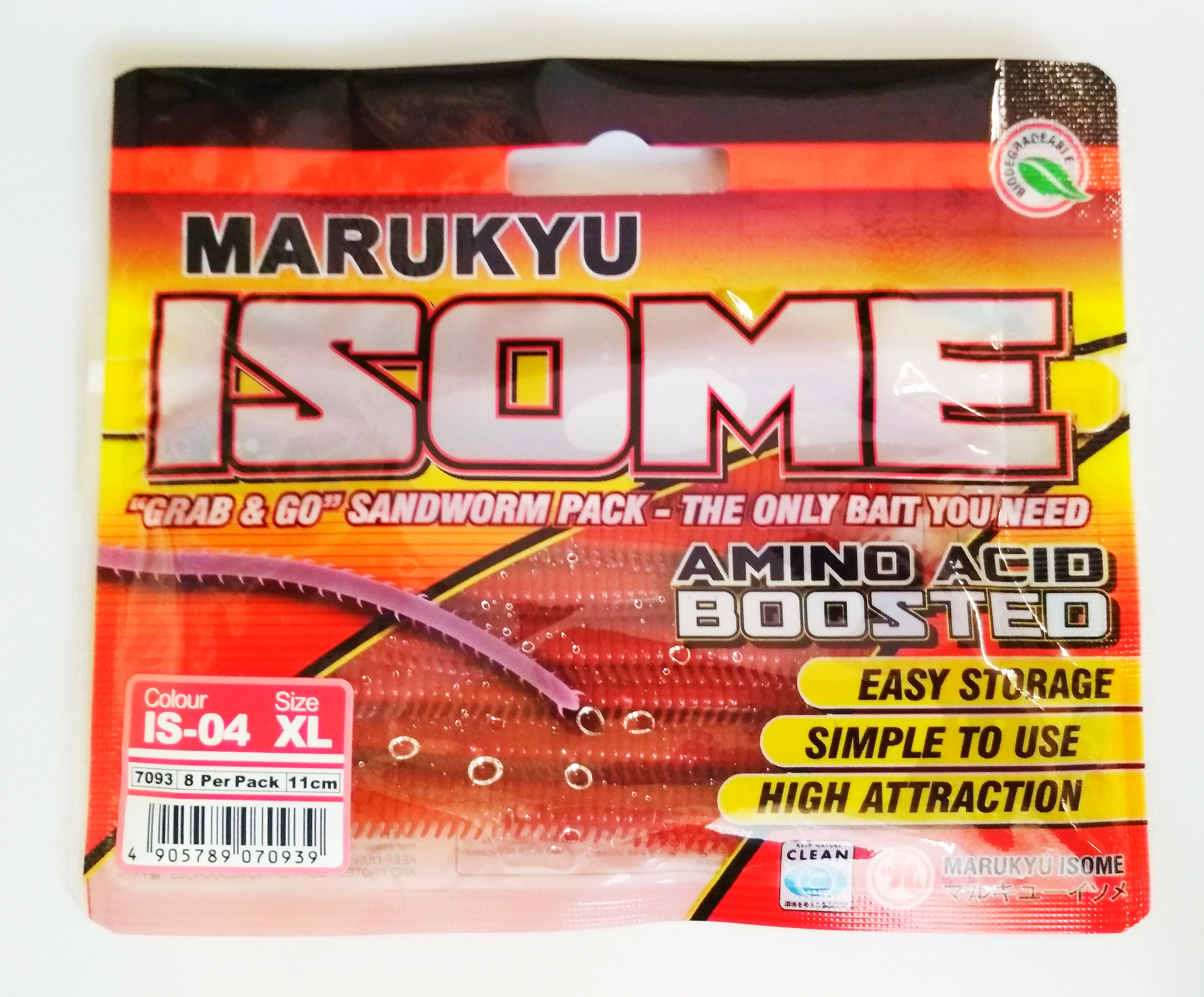 Силиконовые приманки MARUKYU POWER ISOME XL IS-04 #7093 RED