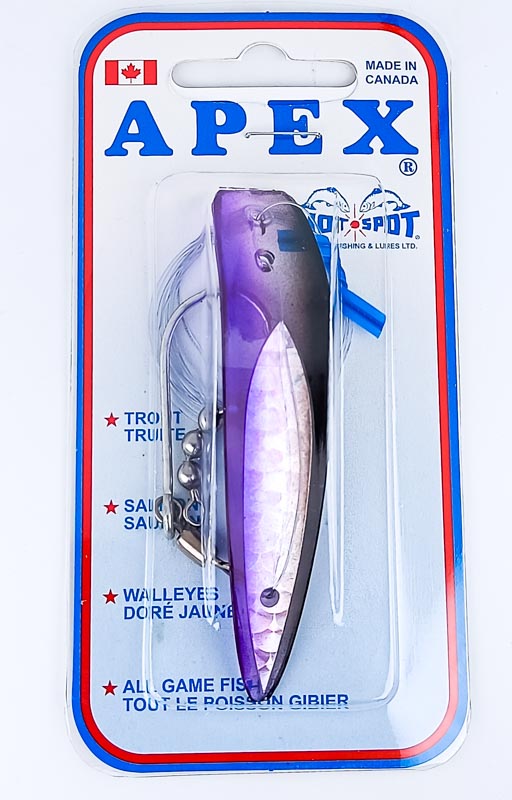 Блесна троллинговая HOT-SPOT APEX TROLLING LURE A3.0 #093 Black/Purple