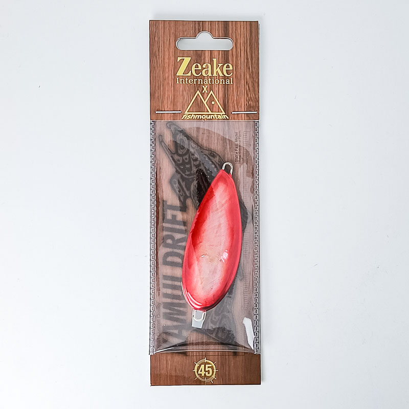 Блесна на кету ZEAKE KAMUI DRIFT 45g 70mm #RED SHELL ALUMINUM 4878