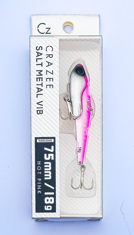 Воблер CRAZEE SALT METAL VIB 75mm 18g #02 Hot Pink