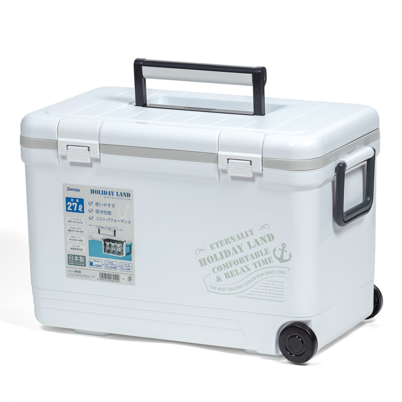 Термобокс SHINWA Holiday Land Cooler 27H белый (54x29,5x34,9 см) (27L)
