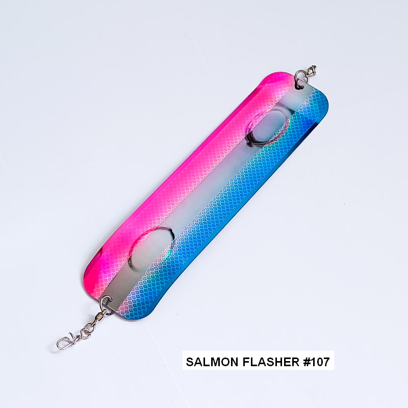 Флешер Salmon Flasher #107 Blue/Pink UV