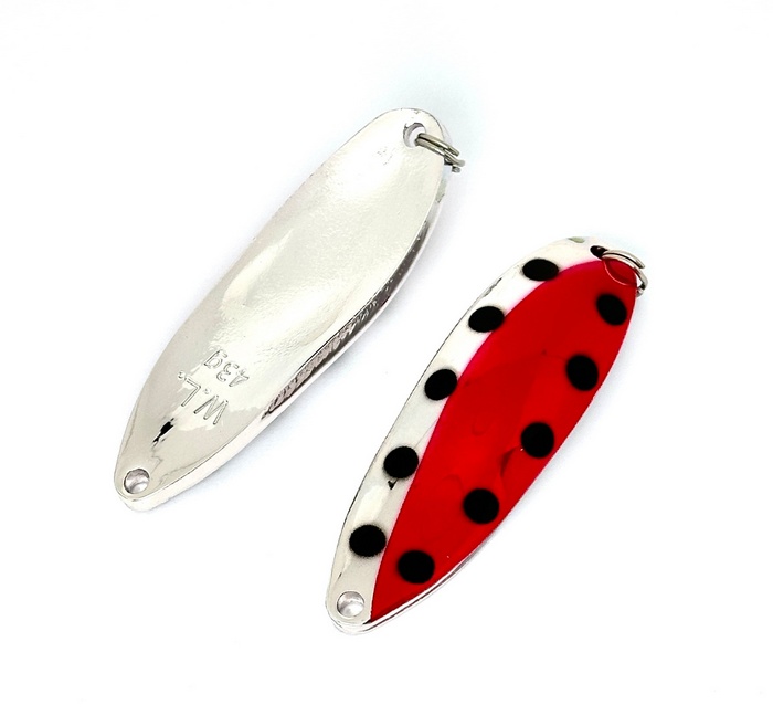 Блесна на кету WATERLAND Glacier King 43гр #D05 Clear Red 063373