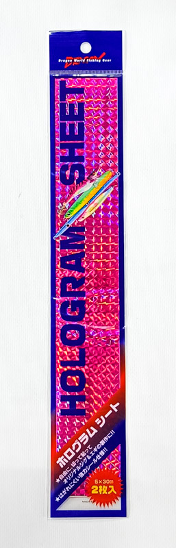 Наклейка голографическая MARUSHIN HOLOGRAM SHEET 5*30cm #PINK SQUARE 107286