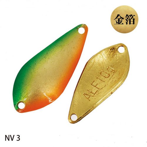 Блесна ALFRED 13g 55mm #NV3 Gold Leaf Green/Orange 4866