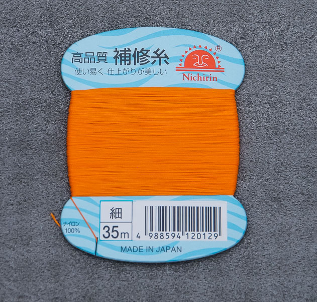 Нить для ремонта удилищ NICHIRIN Repair Thread Common Color 35 m Orange 0129