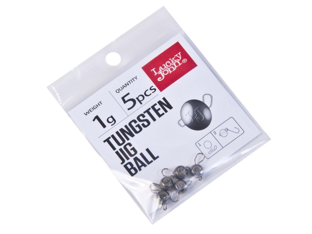 Груз-головки LUCKY JOHN Pro Series Tungsten Jig Ball 1g (5шт) LJTB-001