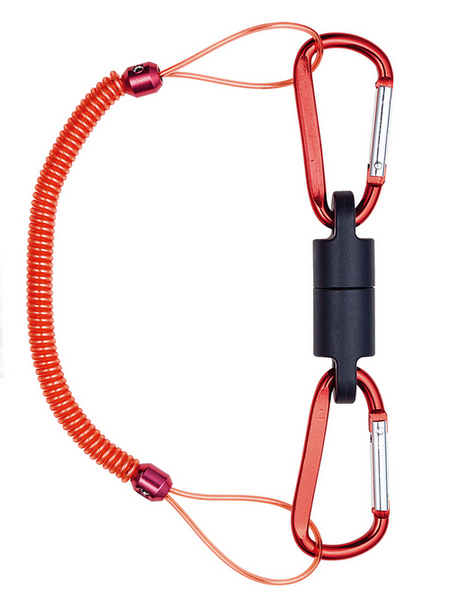 Набор Daiichiseiko Carabiner Holder MG5000 (страховочный тросик+2 магнита с карабином) Red 332680