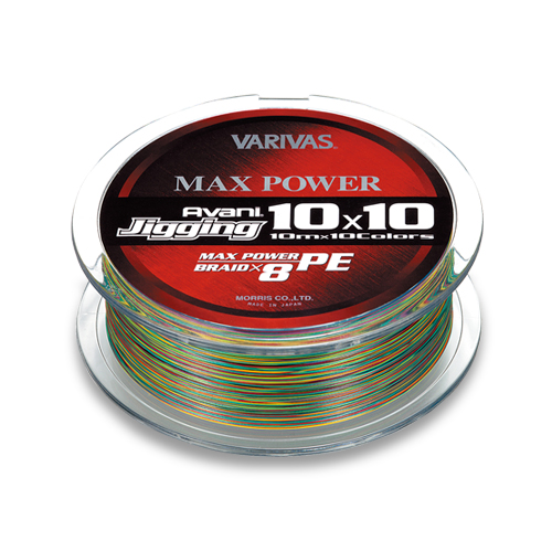 Шнур плетенный VARIVAS Avani Jigging 10x10 MAX PE x8 #6 85lb 300m Multicolor 104694 