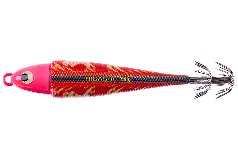 Кальмарница грузовая HIGASHI Squid Cloth sinker 150g #08 Red Shad