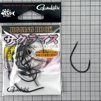 Крючок GAMAKATSU JIGGING HOOK SAKURAMASU #3/0 (уп.12шт) 753776