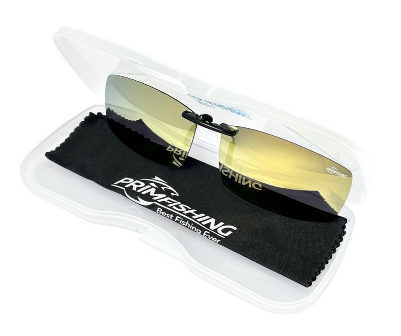 Накладки на очки PRIMFISHING поляризационные PF-820 #Yellow Revo