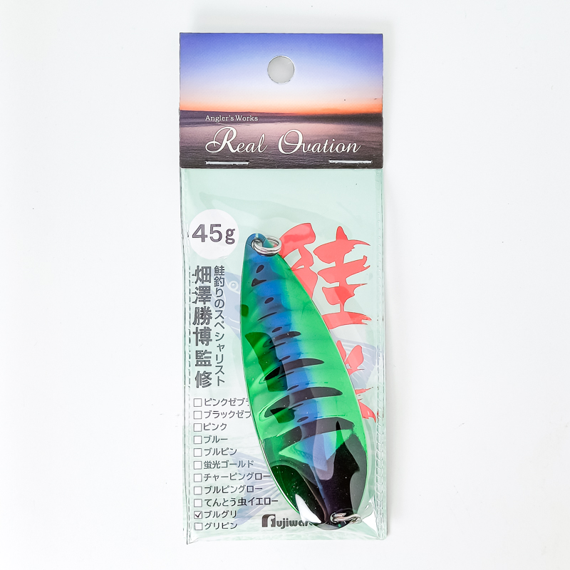Блесна на кету Fujiwara Real Ovation Sake Katz 45g #Blue Green 5104