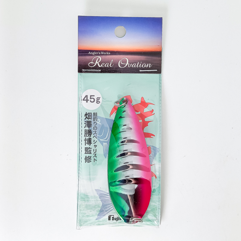 Блесна на кету Fujiwara Real Ovation Sake Katz 45g #Green Pink 5074