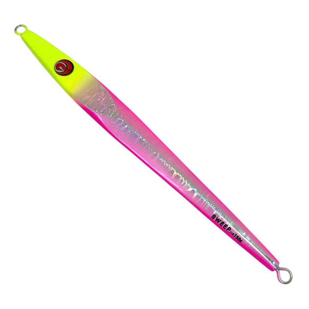Пилькер CALUCK Sweep Jig 180g #04 Chart Head Pink Edge 864034 (СИМА. ГОРБУША. КЕТА)