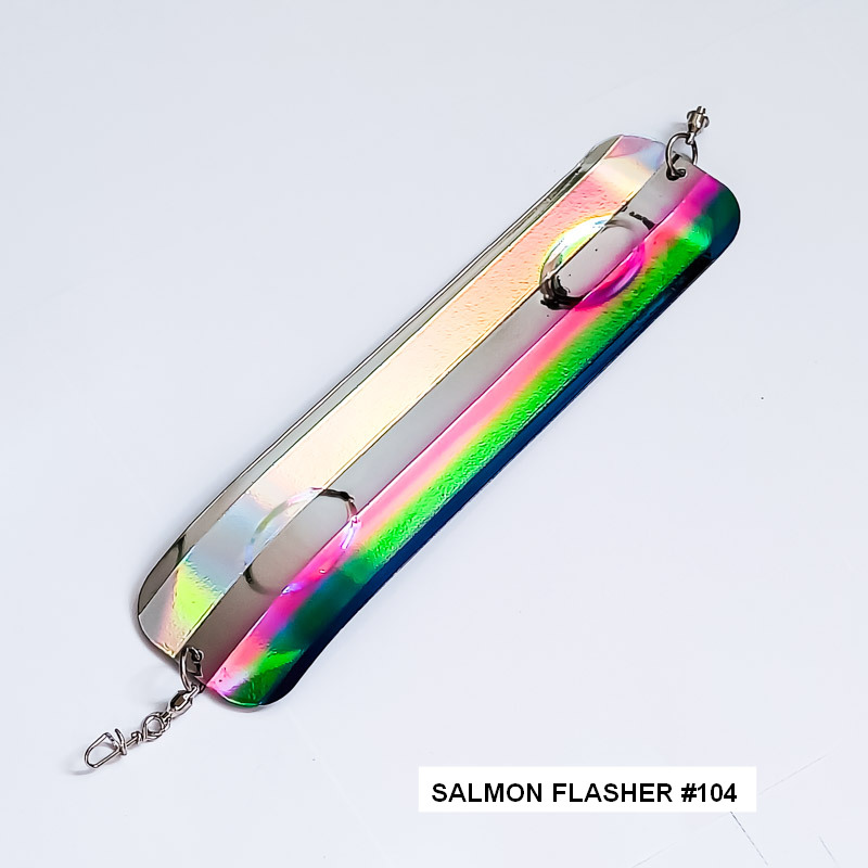 Флешер Salmon Flasher #104 Purple Green Pink UV