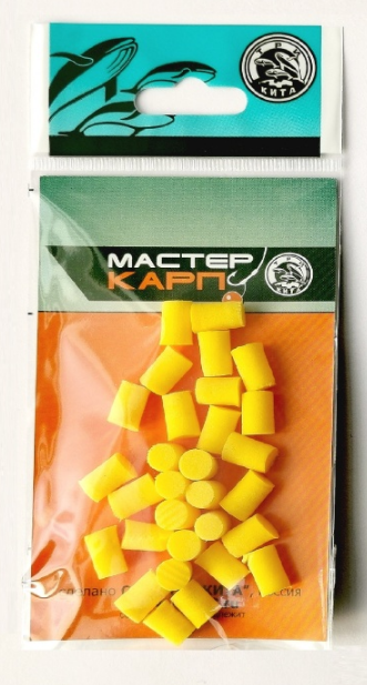 Пенка EVA для ловли карпа  d8 МАСТЕР КАРП (уп.25шт) цв. в ассортим.