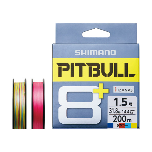 Шнур плетенный Shimano Pitbull 8+ 150m #0.8 18.5lb 8.4kg Pink 694348