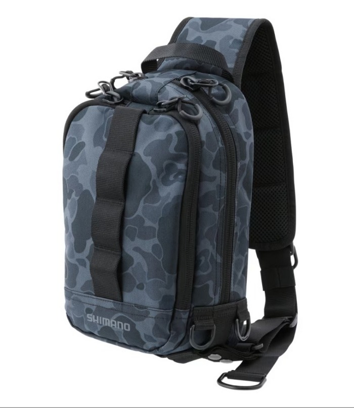 Сумка рыболовная Shimano Sling Shoulder Bag BS-025T Black Camo #S 10x17x32cm 106872
