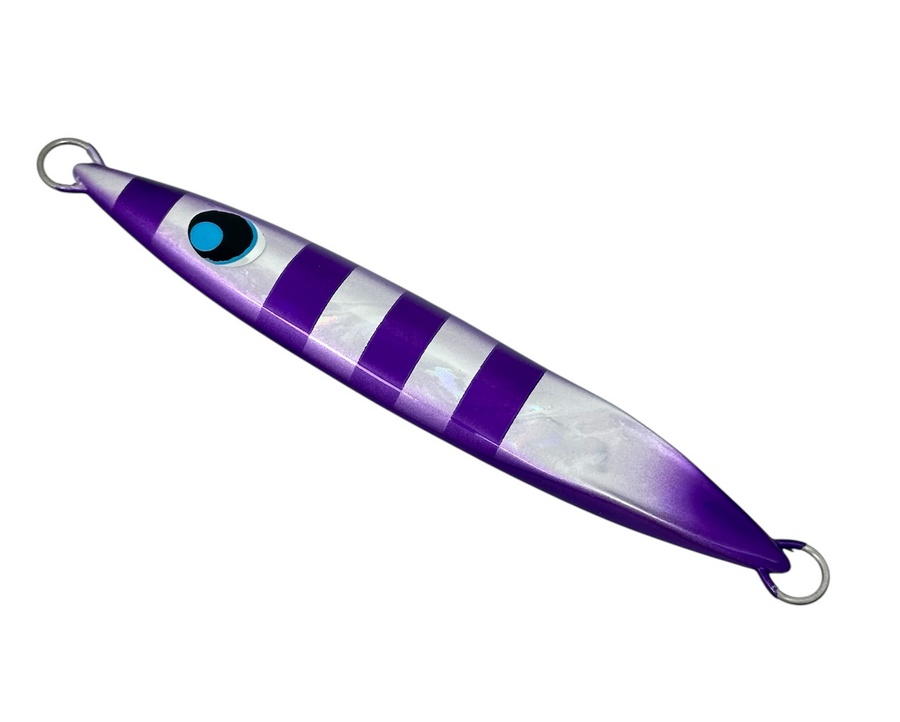 Пилькер UROCO Jig Center Short 125g #250AWG Purple Zebra/Full Glow 100515 (СИМА. ГОРБУША. КЕТА)