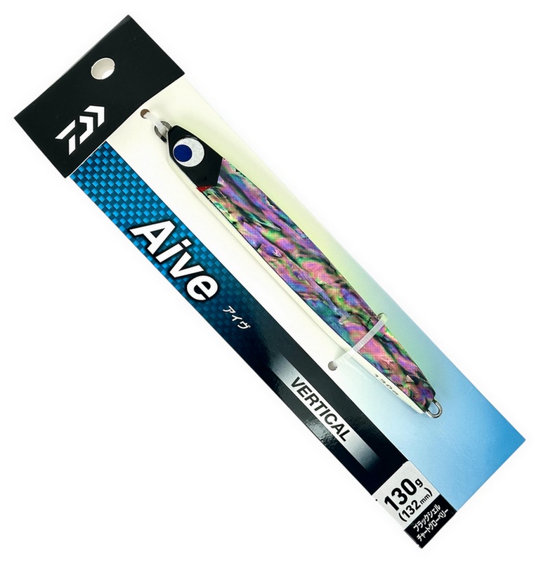 Пилькер DAIWA Aive Vertical 130g #Black Shell Chart Glowberry 538223 (СИМА. ГОРБУША. КЕТА)