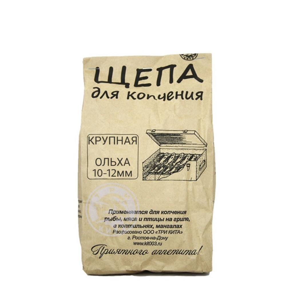 Щепа для копчения Три Кита (10-12мм) (ОЛЬХА) (400гр)