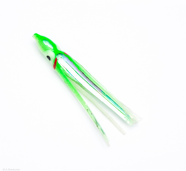 Октопус DELTA 2.5" Mini Squid (75mm) Green Oil Slick 030-45