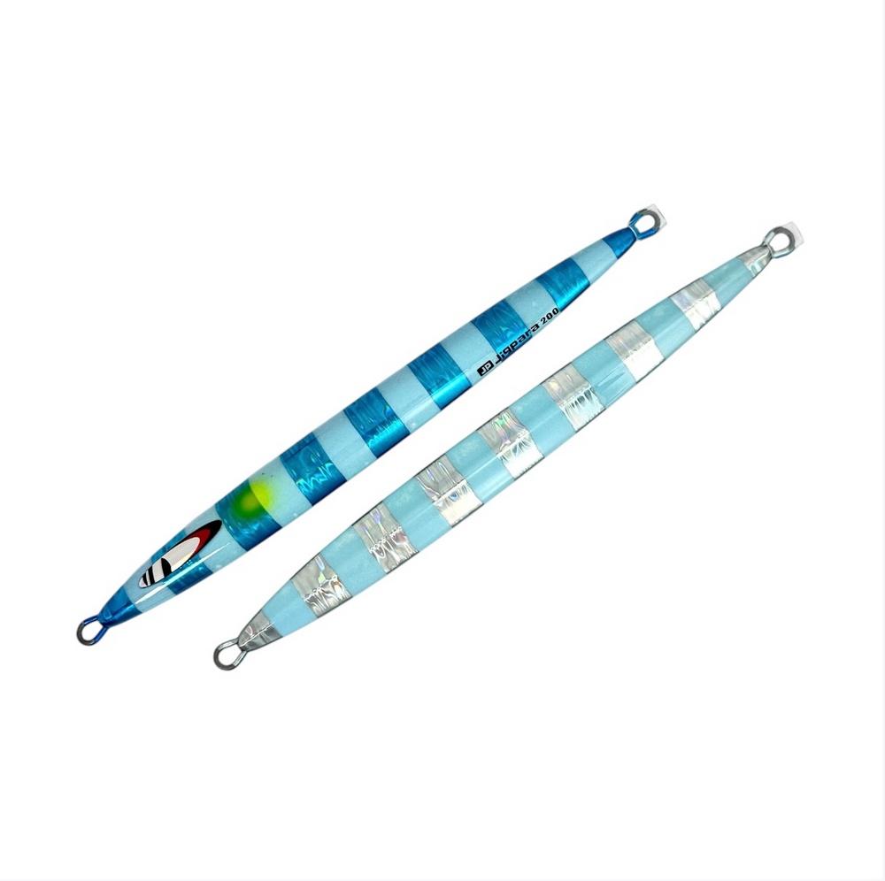 Пилькер MAJOR CRAFT Jigpara Vertical Long Slow 200g 185mm #113 Super Glow Blue Zebra UV 331188