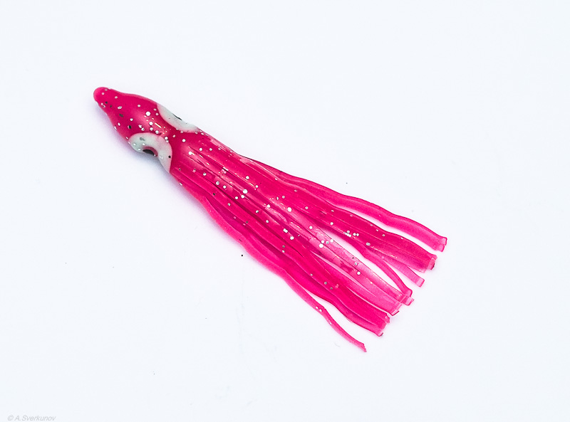 Октопус Shark 6cm #01 Pink Silver Flake