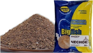 Прикормка WELL Baits Биг Фиш Фидер Чеснок 500гр