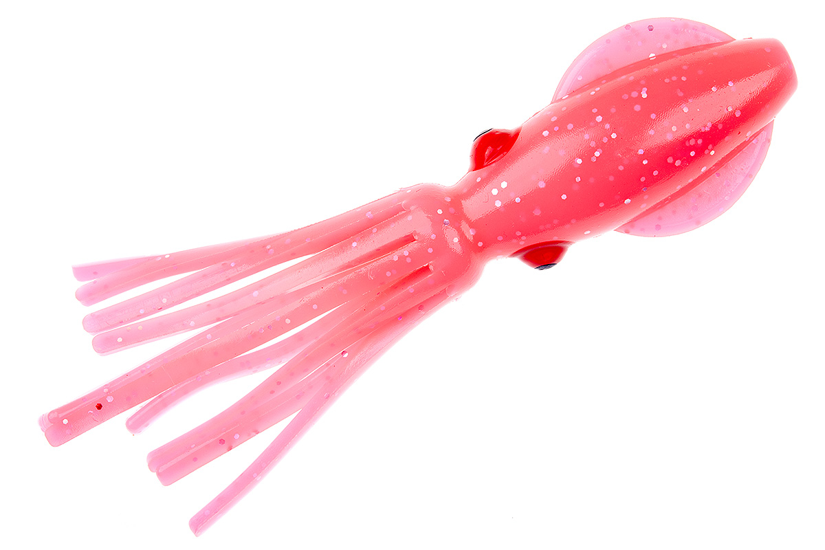 Приманка Higashi Squid 11см #12 Pink Glow/ Silver Flakes