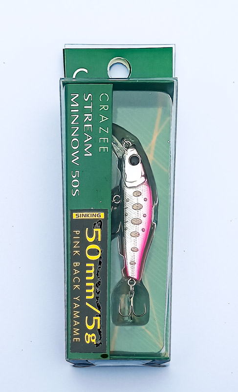 Воблер CRAZEE STREAM MINNOW 50S 5g 50mm #03 PINK BACK YAMAME