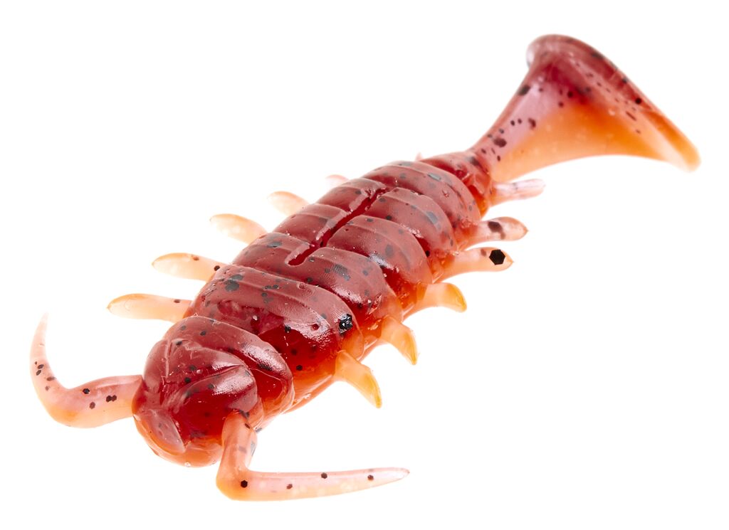 Виброхвост съедоб. искусст. LJ Pro Series ALIEN BUG 2.5in #T48 (7шт) Red Fire Tiger 140165-T48